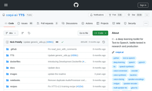 coqui-ai/TTS