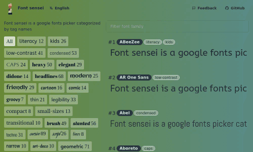 Font sensei