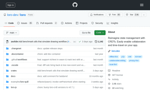 GitHub - loro-dev/loro