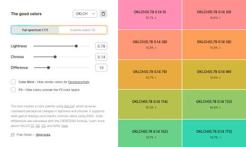 OKLCH Palette Generator