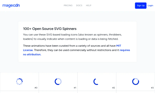 Open Source SVG Loading Icons