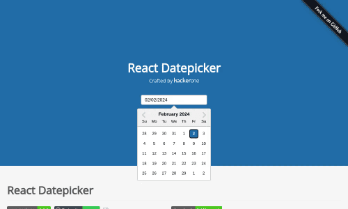 React Datepicker