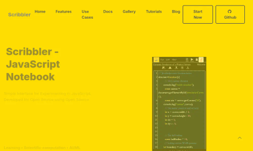 Scribbler - JavaScript Notebook.