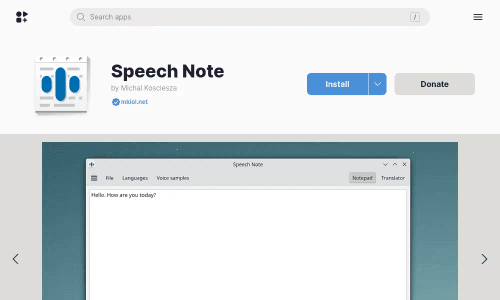 Speech Note