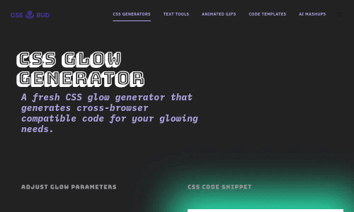 CSS Glow Generator