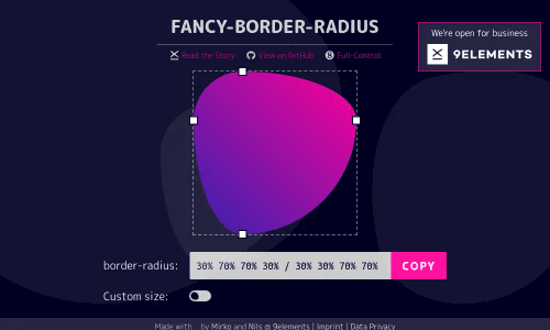 Fancy Border Radius Generator