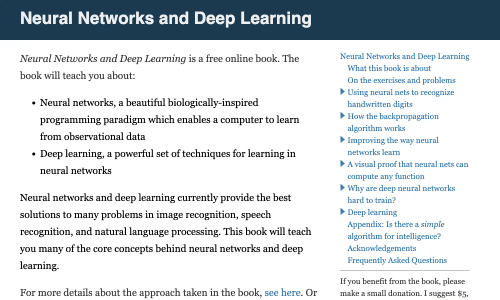 Neural networks and deep learning