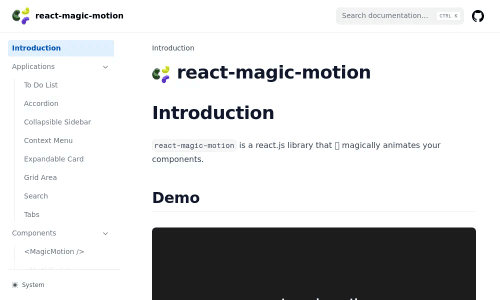 react-magic-motion